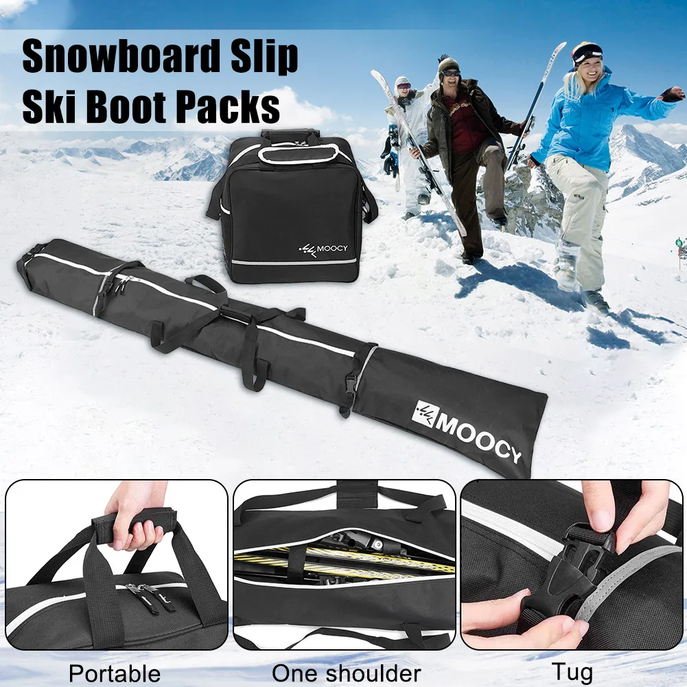 2p Ski tasche und Ski schuh tasche Combo Ski taschen für Flugreisen Ski träger tasche Schuh tasche Ski-und Schuh reiseset für Erwachsene Kinder
