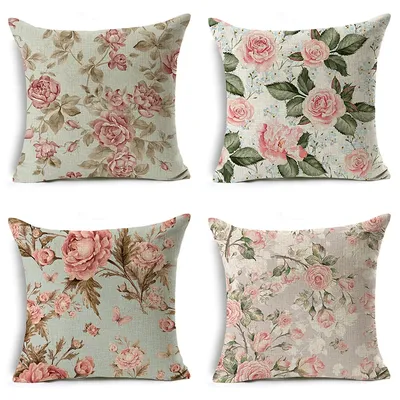 Schwarzer Rosen kissen bezug, Haupt sofa kissen bezug, Büros itz kissen großhandel, Dekoration Image