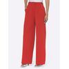 Bundfaltenhose HEINE, Damen, Gr. 36, Normalgrößen, rot, 69% Polyester, 23% Viskose, 8% Elasthan, unifarben, lang, Hosen