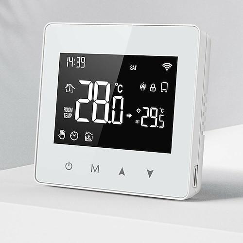 Tuya WiFi Zigbee intelligenter Konstanttemperaturregler LED-Anzeige einstellbarer Temperaturregler kompakte Größe Wasser-/Gaskessel-Temperaturregler kompatibel