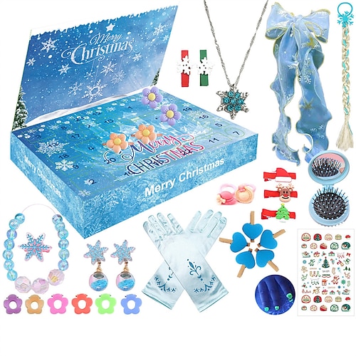 Countdown Weihnachten Blindbox kommt Kalender Dekompression Spielzeug Schmuck Mädchen Spielzeug Jungen und Mädchen Geschenk für Weihnachtsgeschenke