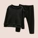 YYYTop Baby Winter Warm Crewneck Sweatshirt & Pants Sets Baby Girls Crewneck Sweatshirt and Joggers Set Toddler Baby Kids Winter Boys Girls Solid Color Long Sleeved Thickening Home Wear Clothes Suit