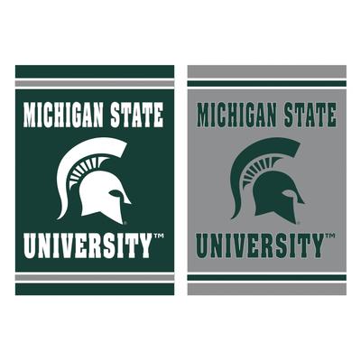 Embossed Suede Flag, House Size, Michigan State University