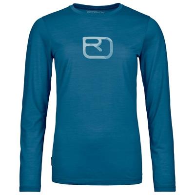 Ortovox - Women's 150 Cool Mountain Silhouette L/S - Merinoshirt Gr M blau Image