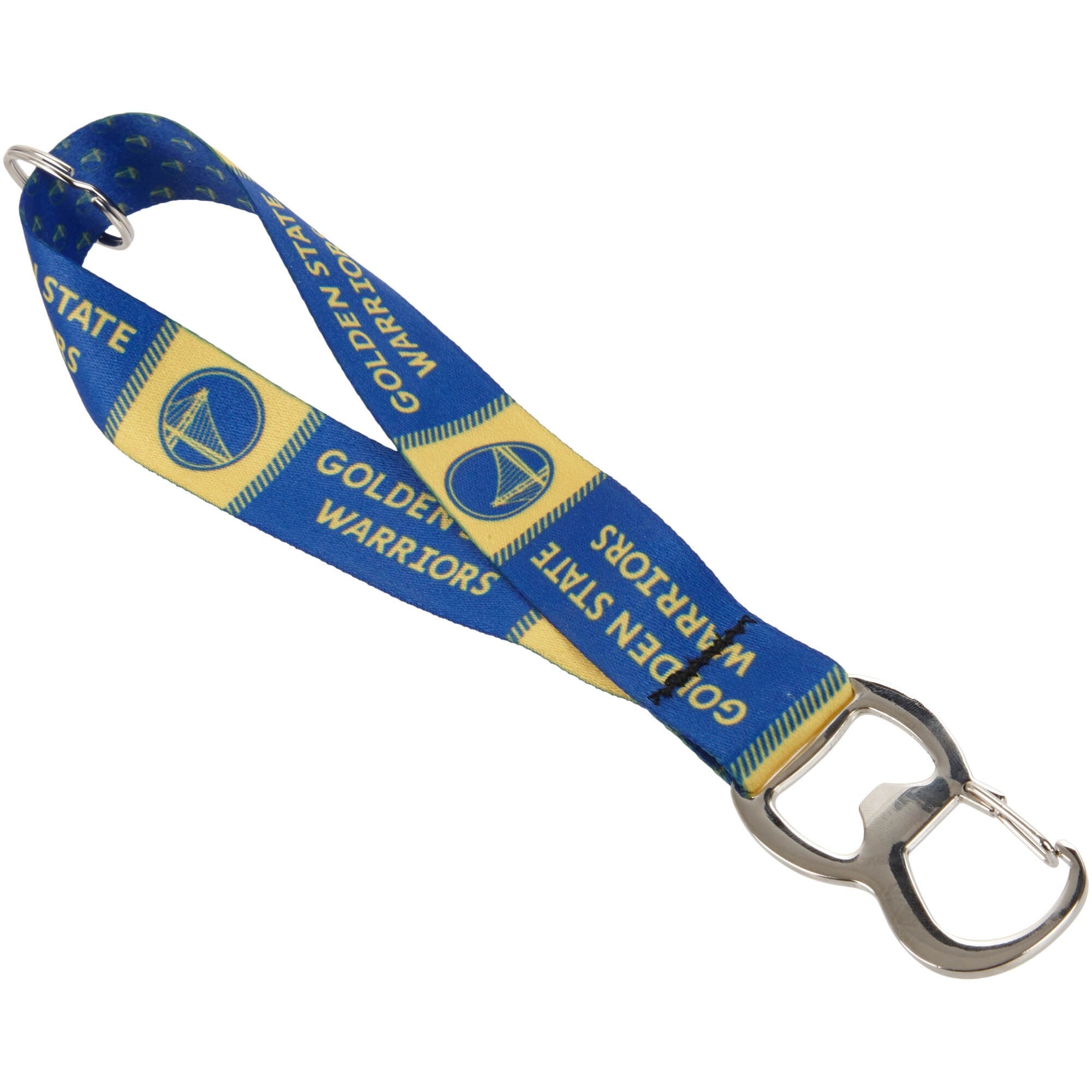 Golden State Warriors 9-Zoll-Schlüsselband mit Flaschenöffner, doppelseitig