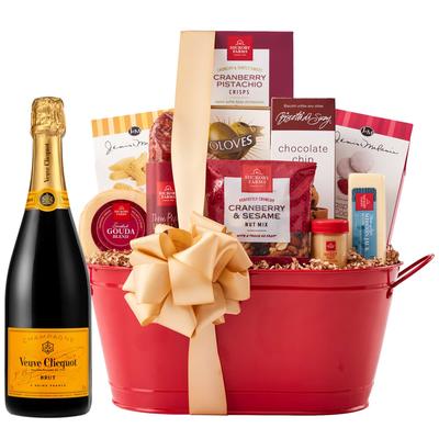 Veuve Clicquot & Deluxe Gourmet Gift Basket