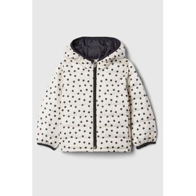 Gap Girls Black/White Polka Dot Cold Control Puffer Jacket (6mths-5yrs) - Black/White Polka Dot