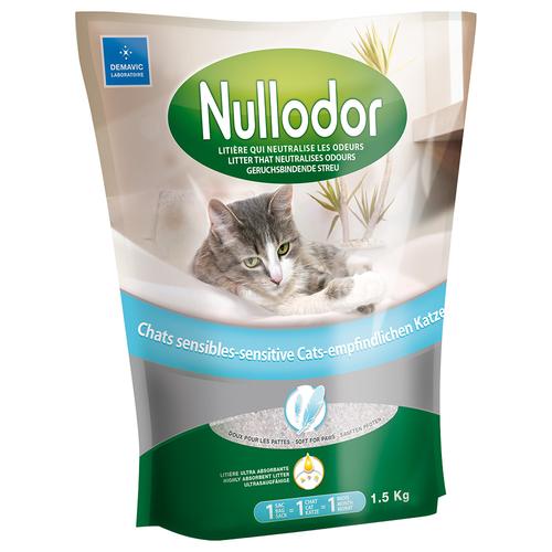 Sparpaket: 2x1,5kg Nullodor Sensitive Katzenstreu