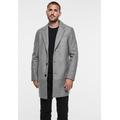Outdoorjacke STREET ONE MEN, Herren, Gr. S (38), grau (winter grau melange), Stoff, Obermaterial: 100% Polyester; Futter: 100% Polyester , unifarben, casual, gerade lang, V-Ausschnitt, Langarm Bündchen, Jacken, mit Knopfleiste