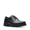 Schnürschuh CLARKS "BatcombeTieGTX", Herren, Gr. 44, schwarz (schwarz leather), Leder, casual, Schuhe, Business Schuh, Anzugschuh, Komfortschuh mit wasserdichter Gore-Tex