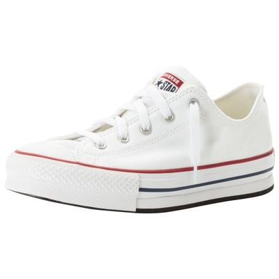 Sneaker CONVERSE "CHUCK TAYLOR ALL STAR EVA LIFT CANVAS PLATFORM", Gr. 36, weiß (weiß, garnet, navy), Textil, sportlich,