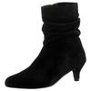 Stiefelette ANISTON SHOES, Damen, Gr. 36, schwarz, Microfaser, Textil, Veloursleder, elegant, Schuhe, Boots mit slouchy Schaft - NEUE KOLLEKTION