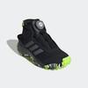 Wanderschuh ADIDAS SPORTSWEAR "FORTATRAIL KIDS", Gr. 32, schwarz (core schwarz, iron metallic, lucid lemon), Textil, Synthetik, sportlich, Schuhe