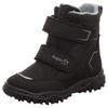 Winterstiefel SUPERFIT "HUSKY WMS: Mittel", Kinder, Gr. 32, schwarz (schwarz, grau), Textil, sportlich, Schuhe, Snowboots mit wärmendem Textilfutter, Größenschablone zum Download