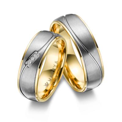 Trauring MARRYA "Titan Ringe Trauringe Eheringe Partnerringe" Gr. 68, gold (herren ring, gold, silber), Fingerringe, Dam