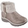 Winterboots SKECHERS "EASY GOING-", Damen, Gr. 35, grau (taupe), Lederimitat, Textil, used, casual, Schuhe, Winterschuh, Schlupfstiefel mit 3M Scotchgard-Imprägnierung