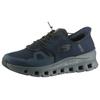 Slip-On Sneaker SKECHERS "GLIDE-STEP PRO", Herren, Gr. 46, blau (navy, dunkelgrau), Textil, sportlich, Schuhe, Laufschuh, Trainingsschuh mit flexibler Traktionslaufsohle