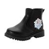 Chelseaboots DISNEY "Frozen", Damen, Gr. 28, schwarz, Synthetik, mehrfarbig, sportlich, Schuhe, Stiefelette, Winterschuhe