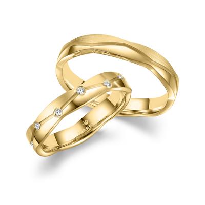 Trauring MARRYA "Titan Ringe Trauringe Eheringe Partnerringe" Gr. 50, gold (damen ring, gold), Fingerringe, Damen, 50, T