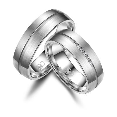 Trauring MARRYA "Titan Ringe Trauringe Eheringe Partnerringe" Gr. 70, silber (herren ring, silber), Fingerringe, Damen, 