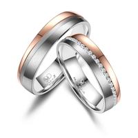 Trauring MARRYA Titan Ringe Trauringe Eheringe Partnerringe Gr. 60, rosa (damen ring, silber, rosé), Fingerringe, Damen, 60, Titan