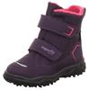 Winterstiefel SUPERFIT "HUSKY WMS: Mittel", Kinder, Gr. 27, lila (lila, pink), Textil, sportlich, Schuhe, Snowboots mit wärmendem Textilfutter, Größenschablone zum Download