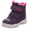Winterboots SUPERFIT "HUSKY1 WMS: mittel", Kinder, Gr. 26, lila (lila, pink), Textil, casual, Schuhe, Snowboots mit wasserdichtem SYMPATEX, Größenschablone zum Download