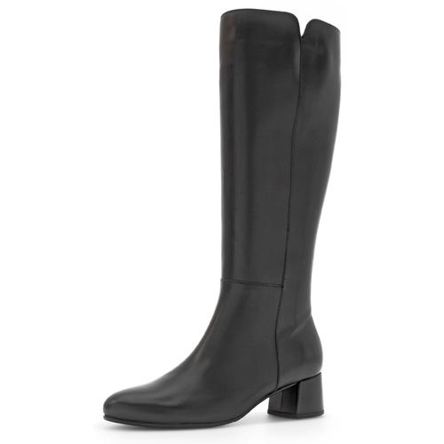 Stiefel GABOR Gr. 38,5, Normalschaft, schwarz Damen Schuhe Blockabsatz, Businessstiefel, Langschaftstiefel mit Best Fitting