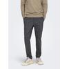 Chinoshorts ONLY & SONS "ONSMARK SLIM CHECK 020933 PANT", Herren, Gr. 30, Länge 32, braun (demitasse), Web, Obermaterial: 64% Viskose, 31% Polyester, 5% Elasthan, kariert, Basic, slim fit normal, Hosen