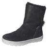 Winterboots RICOSTA "Nanuk WMS: normal", Kinder, Gr. 37, schwarz, Leder, casual, Schuhe, Schlupfboot, Snowboots mit Warmfutter