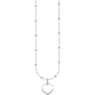 Kette mit Anhänger THOMAS SABO "Schmuck Silber 925 Halskette mit Anhänger Herz, KE2287-001-21-L45v" Gr. 45, silber (silb