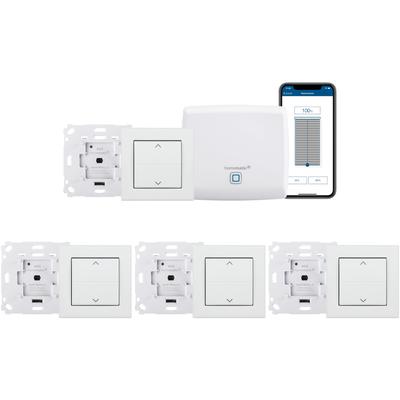 HOMEMATIC IP Smart-Home-Zubehör "Starter Bundle", weiß, B:29,5cm H:11cm T:36,5cm, Smart-Home-Stationen, Smart Home für 4 Rollläden & Markisen Image