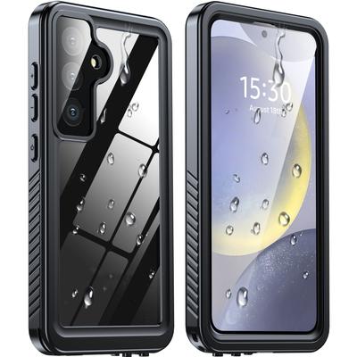 TEMU S24 Case Waterproof, Built-in Lens & Screen Protector 360Â° Full Body Heavy Duty Protective Shockproof Ip68 Underwater Case For S24 (2024) 5g-black