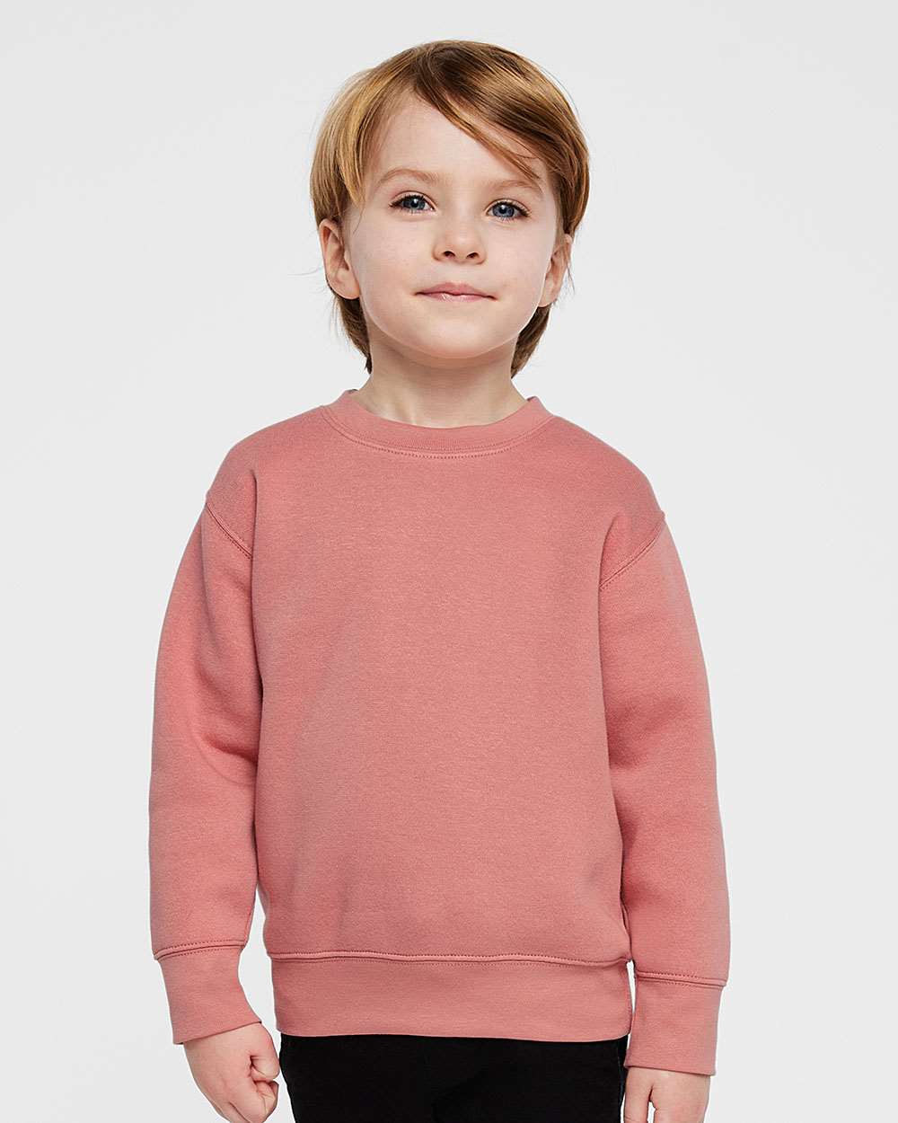 Rabbit Skins 3317 Toddler Crew Fleece Sweatshirt in Mauvelous size 7 LA3317 - ShirtSpace