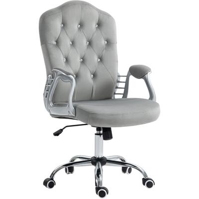 Homcom Bürostuhl, Ergonomisch Schreibtischstuhl mit Wippfunktion, Drehfunktion, Höhenverstellbar Image