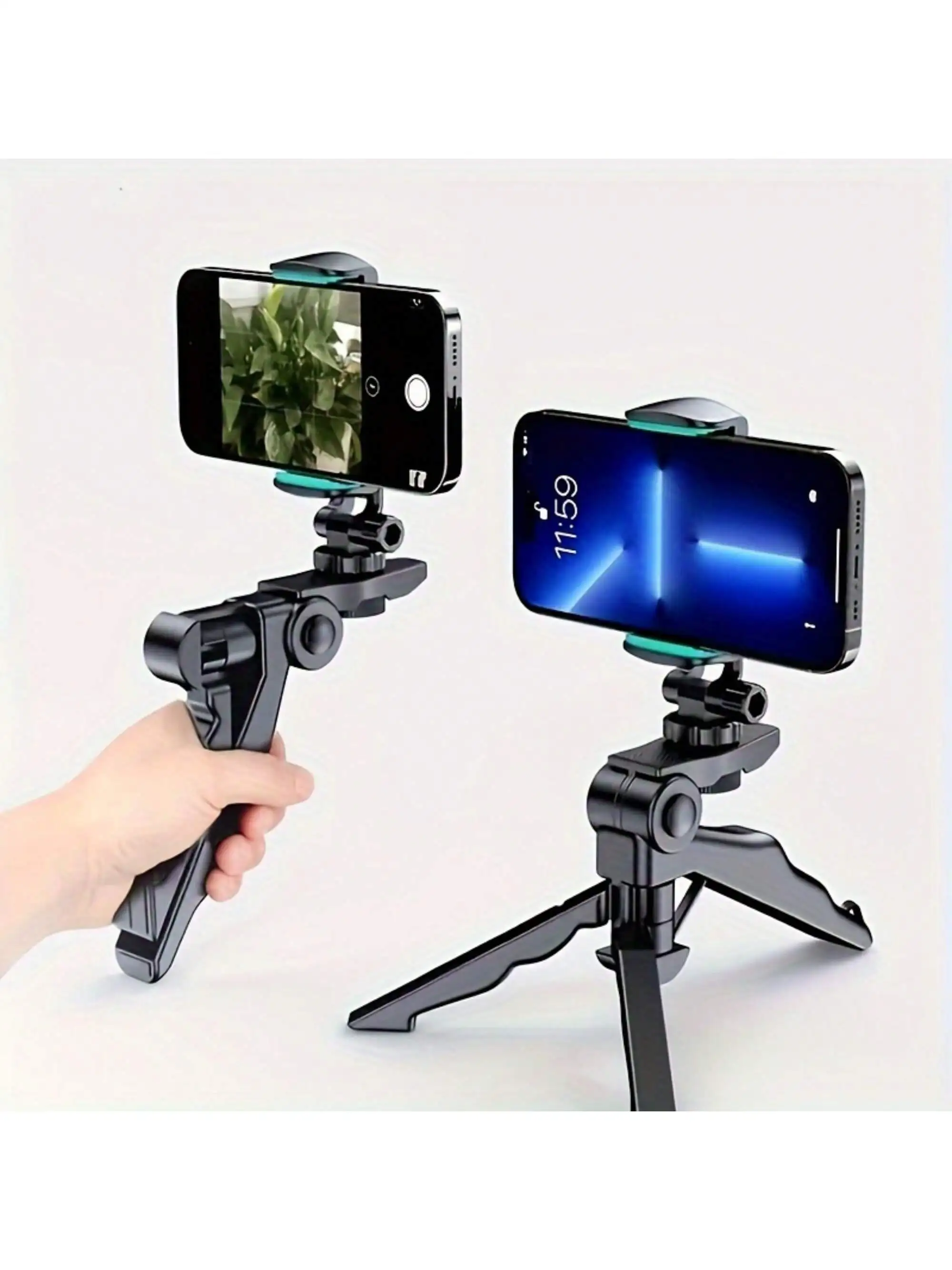 360 ° Trépied pour smartphone pivotant - Selfie Stick extensible - Convient à la plupart des téléphones mobiles