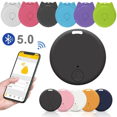 Smart Tag Mini GPS Bluetooth 5.0 Tracker Anti-Lost Device For Pets Cat Dog Kids Key Bag Wallet Universal Tracking Finder Locator