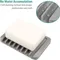 Household Bathroom Silicone Soap Dish Drain Bath Drain Soap Rack Kitchen Countertop Sponge Rack