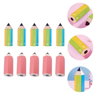 10 Pcs Cookie Gift Candy Box Color Pencils for Kids Shaped Boxes Party Supplies Containers Packaging