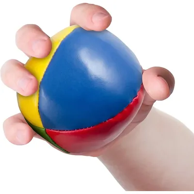 PVC juggling balls filled with leather sandbags 3/6 juggling balls set circus balls 4 panel colors