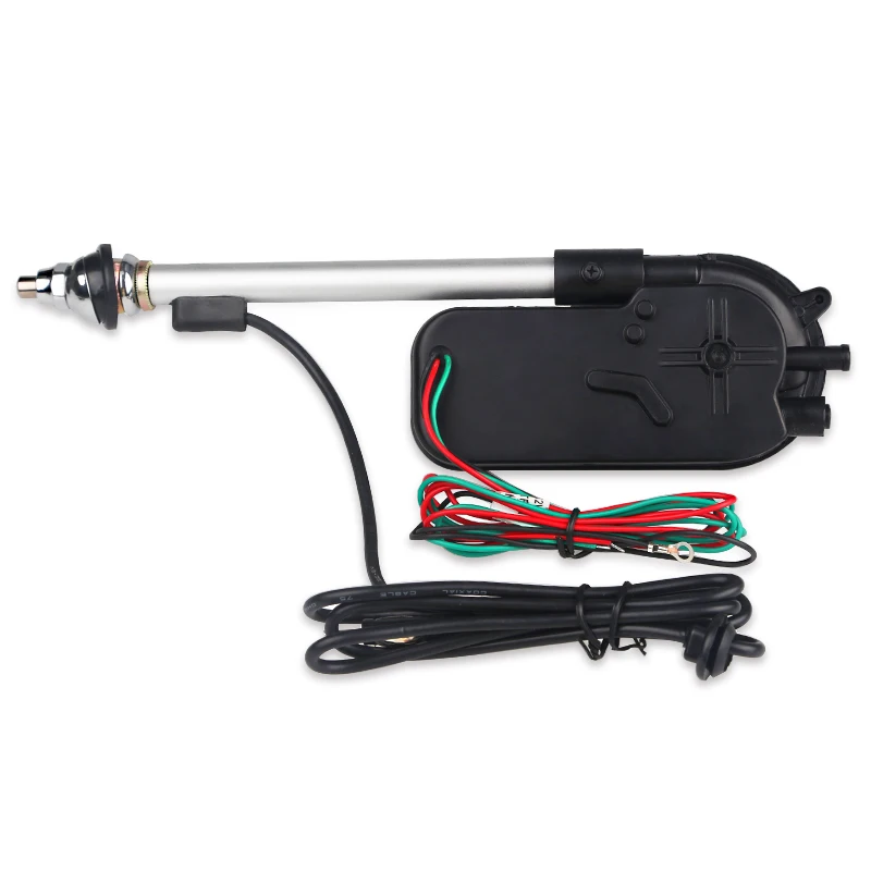 12V Elektrische Antenne Automatische Teleskop Außen Fahrzeug Zubehör AM FM Sender Antennen Für Auto Radio Audio Universal Image