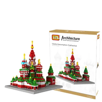 Kirche Baustein Modell Stück Modell Granulat Schloss Block Szene DIY Spielzeug für Kinder Jungen und Mädchen überraschen Weihnachts geschenke Image
