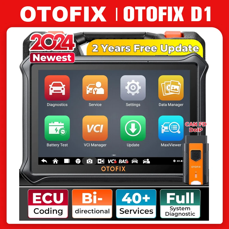 Otofix d1 diagnose tool bidirektion ale steuerung oe-level obd2 alle system bluetooth scanner automotive tool 2 jahre kostenloses update Image
