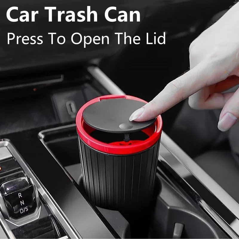 Universal Auto Mülleimer Kann Mini Auto Staub Organizer Auto Innen Müll Tasche Müll Container Lagerung Box Eimer Auto Zugriffs