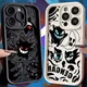 Custodia per telefono Pokemon Gengar per iPhone 16 15 14 13 12 Mini 11 Pro Max XS X XR 8 7 Plus