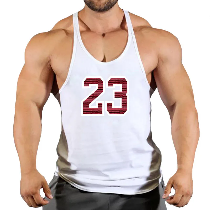Neue Marke 23 Gym Tank Top Männer Fitness Kleidung Herren Bodybuilding Tank Tops Sommer Gym Kleidung für männliche ärmellose Weste Shirts Image