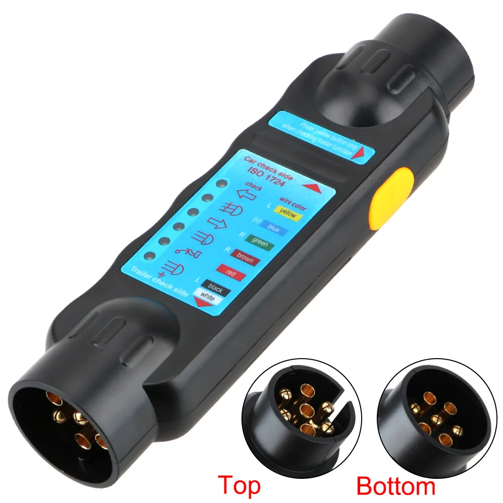 Anhänger Tester Steckdose Diagnose werkzeuge Auto Licht Verkabelung Tester 7 Pin Auto Abschlepp licht Tester Image