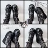 Große Größe 35-43 Marke Neue Mädchen Lolita Mary Janes Pumps Nette Bowknot Keile High Heels Frauen Pumpt Plattform gothic Schuhe Frau