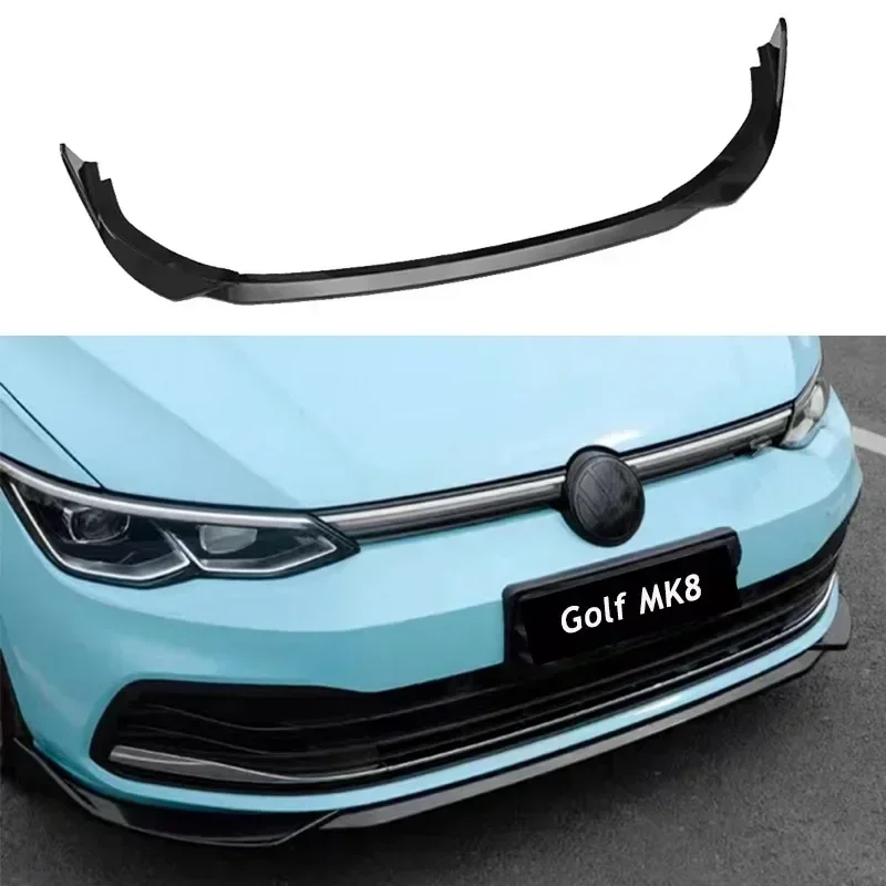 Per VW Golf 8 MK8 GTI GTD GTE TDI R-Line 2020-2022 auto paraurti anteriore Lip Spoiler Splitter Protector Cover Car Lip Chin Canard