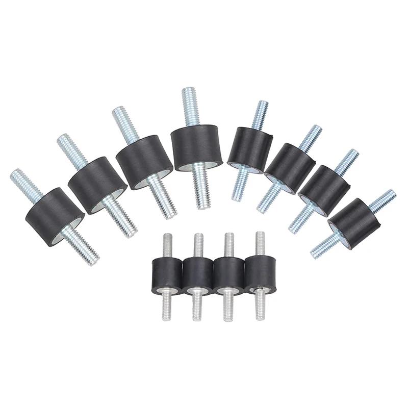 4PCS M5/M6/M8 Gummi Stahl Halterungen Anti Vibration Schock Dämpfer Für Luft Kompressoren Wasserpumpe Schweißen maschine Image